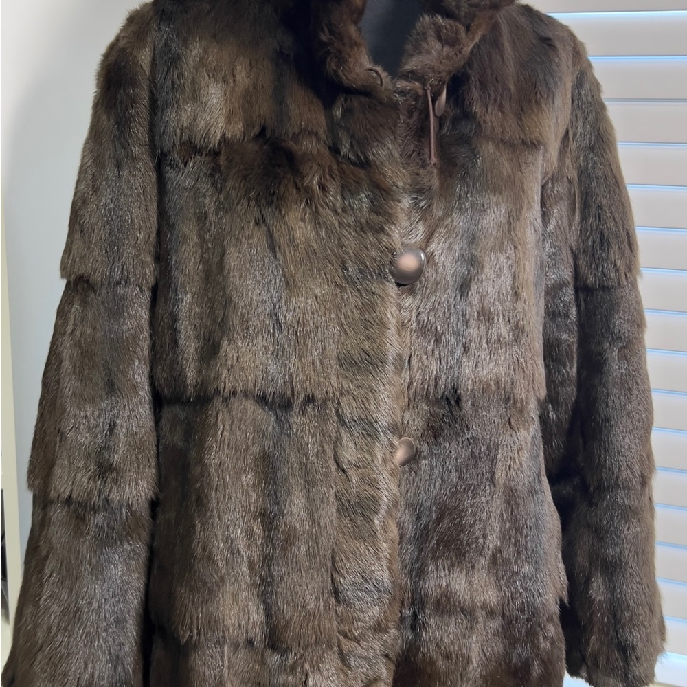 Brown Faux Fur Jacket